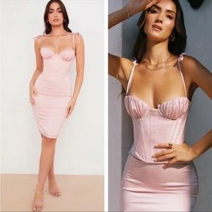 House of CB ‘Alma’ Pink Bustier Dress NWOT